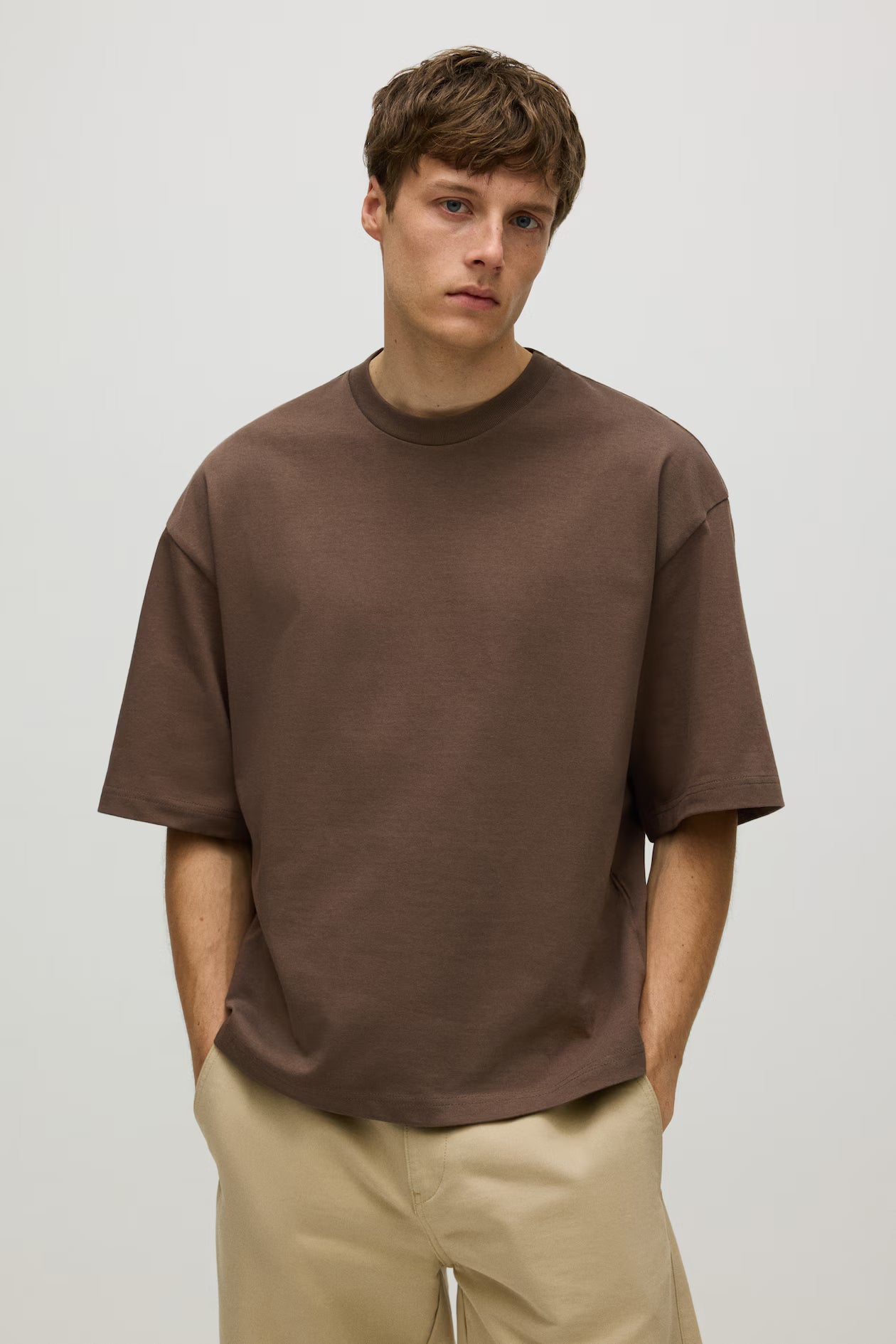 Oversized T-Shirt - Brown